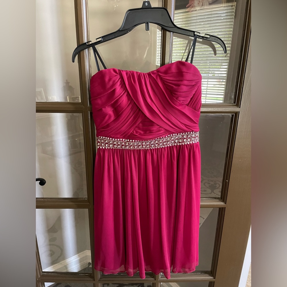 Strapless mini dress juniors